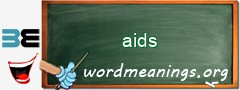 WordMeaning blackboard for aids